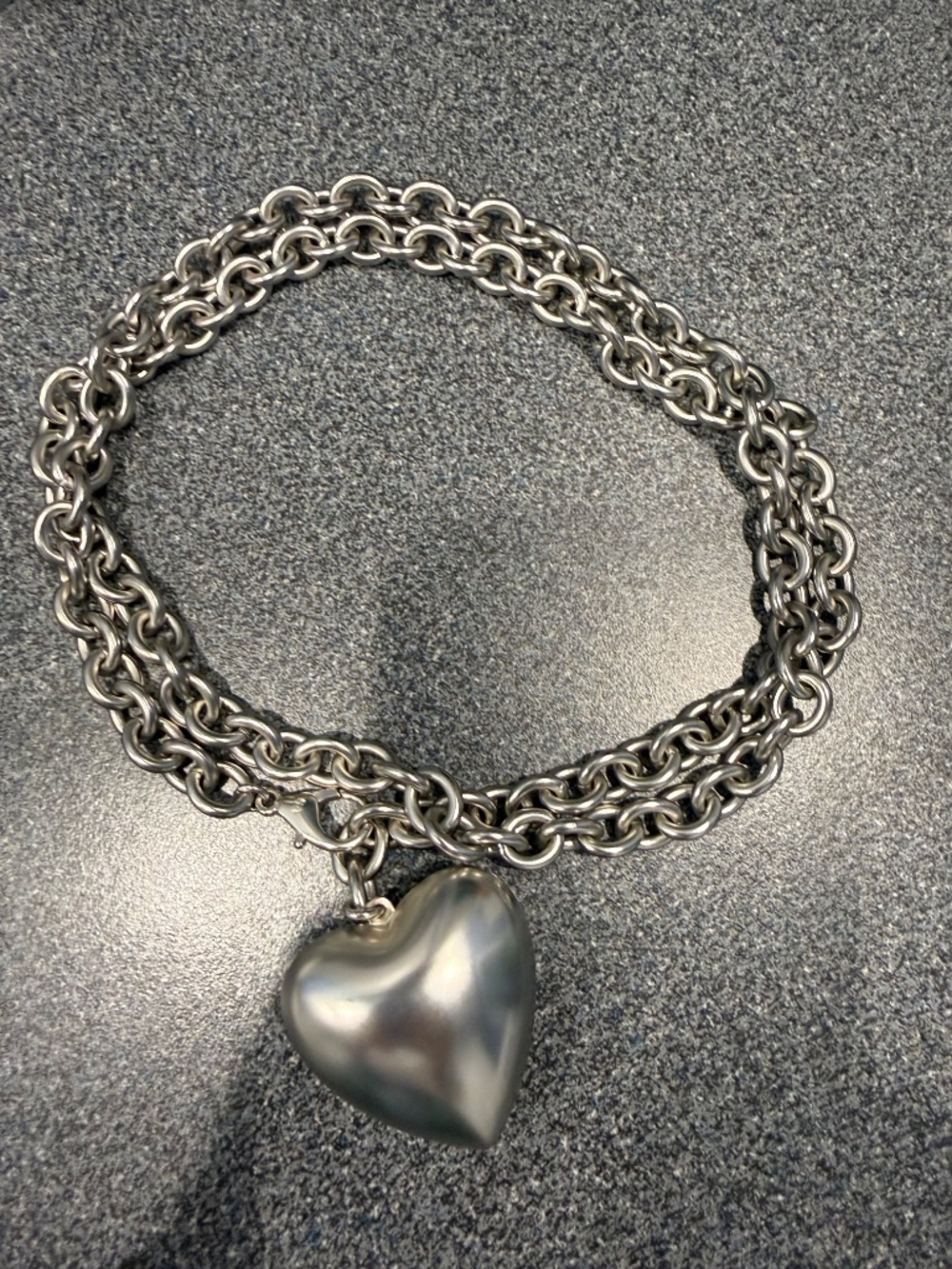 Roxanne Assoulin The Puffy Heart Necklace in Silver - Picture 2 of 3